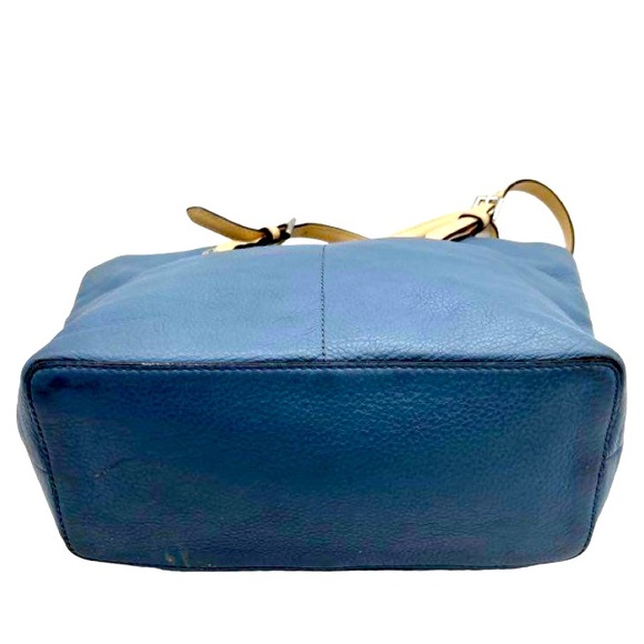 Michael Kors Light Blue Pebbled Leather Shoulder Bag Tote EUC - Picture 7 of 7